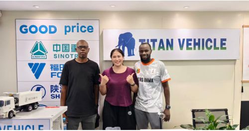 Mozambique Customers Visited TITAN to Buy Dropside Trailer