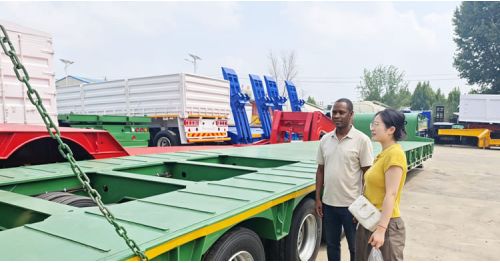Sierra Leone Visited TITAN to Buy Lowbed Semi Trailer