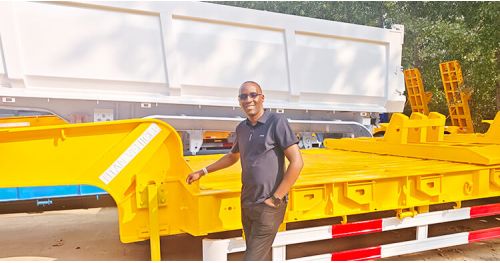 Kenyan Customers Visited Titan and Purchased Lowbed Trailers