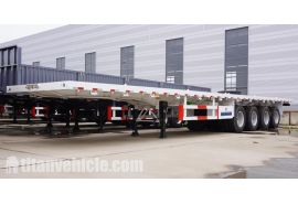 4 Axle 40 Foot Flat Bed Trailer will be sent to 