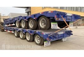 4 Axle 80 Ton Low Loader Trailer will be sent to Botswana