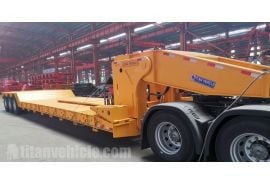 100 Ton Hydraulic Removable Gooseneck Trailer will be sent to Guyana