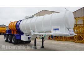 19m3 Tri Axle Sulphuric Acid Tanker Semi Trailer will be sent to Nigeria