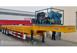 Hydraulic Winch Tri Axle Low Bed Trailer will be sent to Sierra Leone