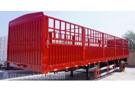 Tri Axle Fence Cargo Semi Trailer will be sent to Benin