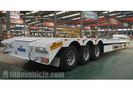Heavy Duty Tri Axle Low Bed Semi Trailer will shipped to Congo