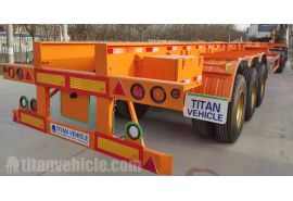 Tri Axle 40 Foot Skeletal Trailer Chassis will be sent to Cote d'Ivoire