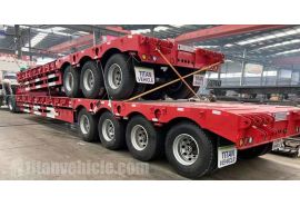 4 Axle 100 Ton Drop Deck Trailer will be sent to Senegal Dakar
