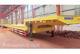 4 Line 8 Axle 100 Ton Extendable Lowbed Trailer will be sent to Congo