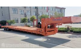 3 Line 6 Axle Front Load Lowbed Trailer will be sent to Qatar