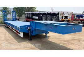 Tri Axle 80 Ton Low Loader Truck Trailer will be shipped to Zimbabwe Harare