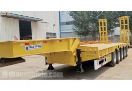 5 Axle 120 Ton Lowbed Trailer will be sent to Ghana