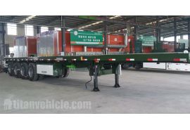 4 Axle 48ft Flatbed Semi Trailer will be sent to Mauritius