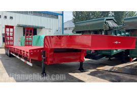 3 Line 6 Axle Lowbed Truck Trailer is ready to ship to Nigeria Abuja