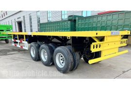20ft 40ft Flatbed Trailer will be sent to Accra, Ghana