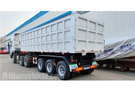 Tri Axle 35CBM Tipper Trailer is ready to shiped to Namibia