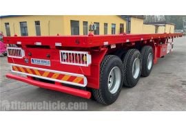 Tri Axle 40ft Flatbed Trailer will be sent to Tanzania