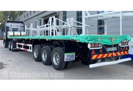 Flatbed Truck Trailer will export to Dominica