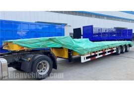 3 Axle Low Bed Semi Trailer will export to Zimbabwe