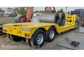 2 Axle 12.6m Detachable Gooseneck Trailer will be sent to Guyana Georgetown,gy