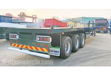 3 Axle Flatbed Semi Trailer will be sent to Ghana