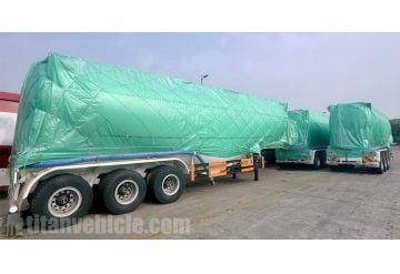 Bulk Cement Powder Tanker Truck Trailer will be sent to Indonesia