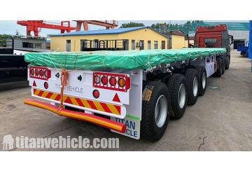 4 Axle Flatbed Trailer will be Shipped to Djibouti