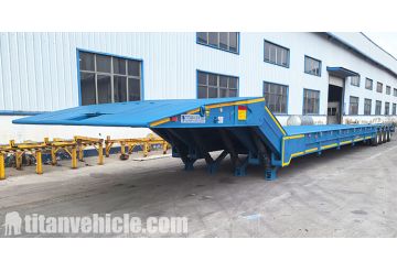4 Line 8 Axle Folding Gooseneck Trailer will be Sent to Zambia