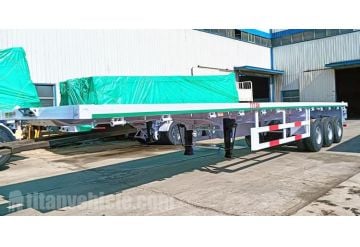 Tri Axle Flat Deck Trailer will be Sent to Guam