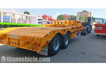 2 Axle Semi Lowbed Trailer will be Sent to Dar Es Salaam Tanzania