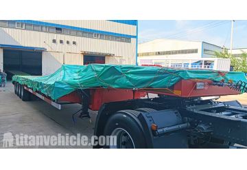 4 Axle 100 Ton Lowbed Trailer Truck will be Shipped to Zambia