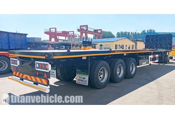 3 Axle 40 Ft Semi Flatbed Trailer will be Sent to Ghana