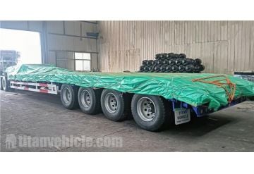 4 Axle Low Bed Truck Trailer will be sent to Tanzania