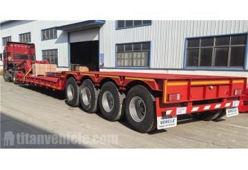 4 Axle 100 Ton Removable Gooseneck Trailer will be exported to Nigeria
