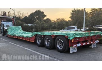 3 Axle Extendable Detachable Gooseneck Trailer will be sent to Nigeria