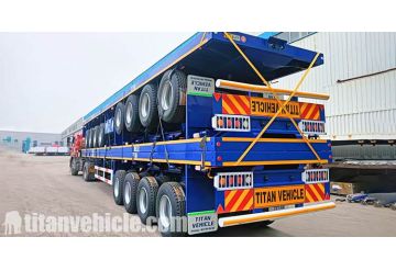 4 Axle Flatbed Trailer will be Sent to Nigeria