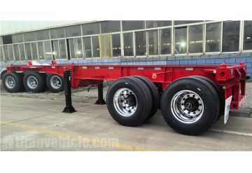 2 Axle 20ft Container Chassis Trailer will be sent to Jamaica