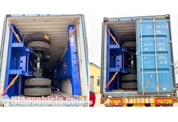 2 Axle 40 Ft Container Chassis Trailer will be Shipped to Jamaica