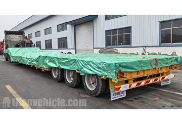 120 Ton Folding Gooseneck Trailer will be sent to Nigeria