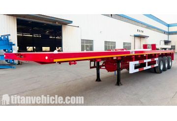 New Model Tri Axle Flatbed Trailer will be Sent to Ghana