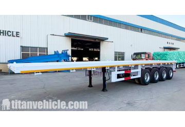 4 Axle Flatbed Semi Trailer will be Sent to Nigeria