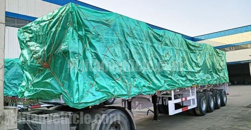 4 Axle Flatbed Semi Trailer will be Sent to Tanzania