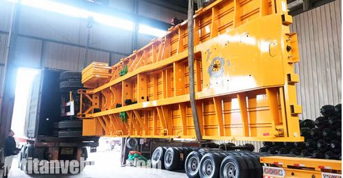 2 Axle Semi Flatbed Trailer will be Sent to Zambia