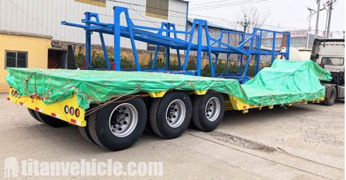 3 Axle Detachable Gooseneck Lowboy Trailer will be Sent to Ghana