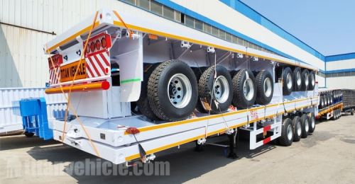 4 Axle Truck Flatbed Trailer will be Sent to Sierra Leone