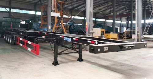 4 Axle Container Chassis Trailer in Stock Promotion FOB Price: 11700 USD