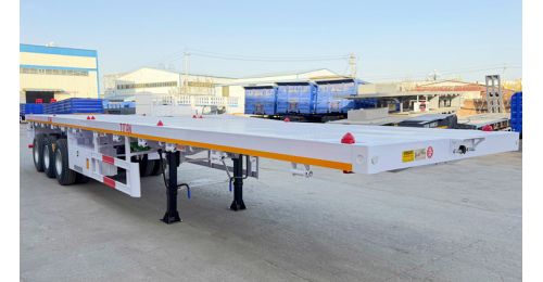 Ready-to-Ship 40FT Flatbed Trailer FOB Price 9500 USD