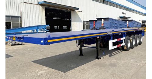 4 Axle Flatbed Trailer Available Discount FOB Price 8400 USD