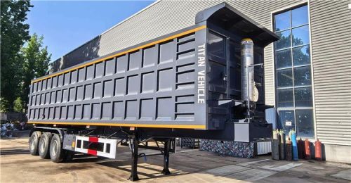 Promotion! 3 Axle 80 Ton Dump Semi Trailer FOB Price: 13000 USD