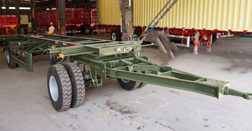 Ready Stock 2 Axle Skeleton Drawbar Trailer for Fast Delivery FOB Price: 5750 USD